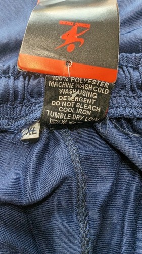 Mens Iconic Trend Track Pants Blue Side Stripe XL - Picture 5 of 7