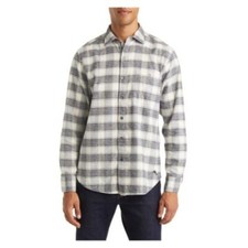 Tommy Bahama Mens Flannel Shirt Canyon Beach Rancho Check White Grey NEW 3XLB
