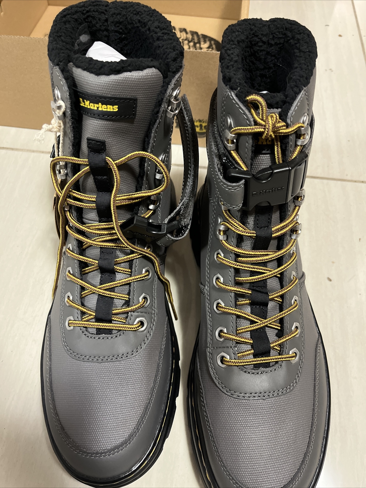 Dr.Martens Doctor Martens Combs Tech Fl Uk 10 Men Size US 11 Women US 12 Grey image 5