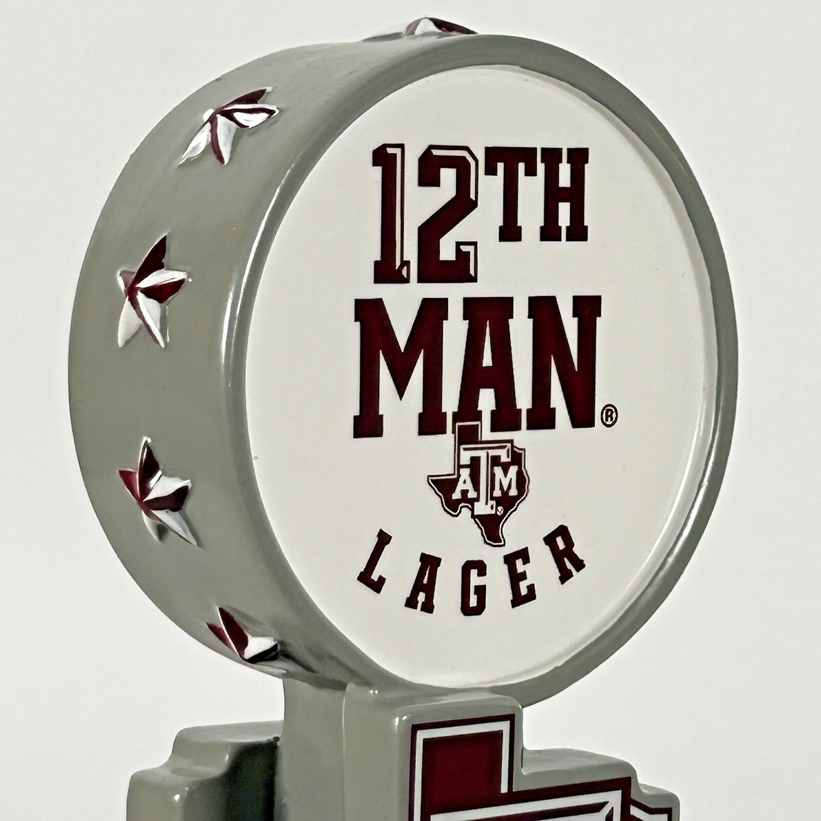 12th Man Lager Karbach Brewing Beer tap handle Texas A&M University Aggies NIB