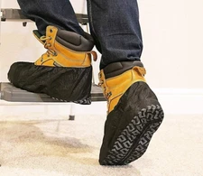 100 Pack Black Industrial Disposable Shoe Covers  Extra Large NEW