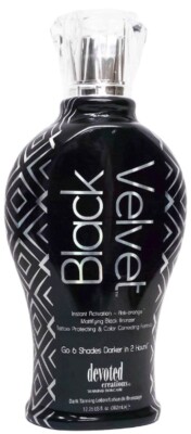 Devoted Creations BLACK VELVET Anti Orange Black Bronzer Tanning Lotion 12.25 oz