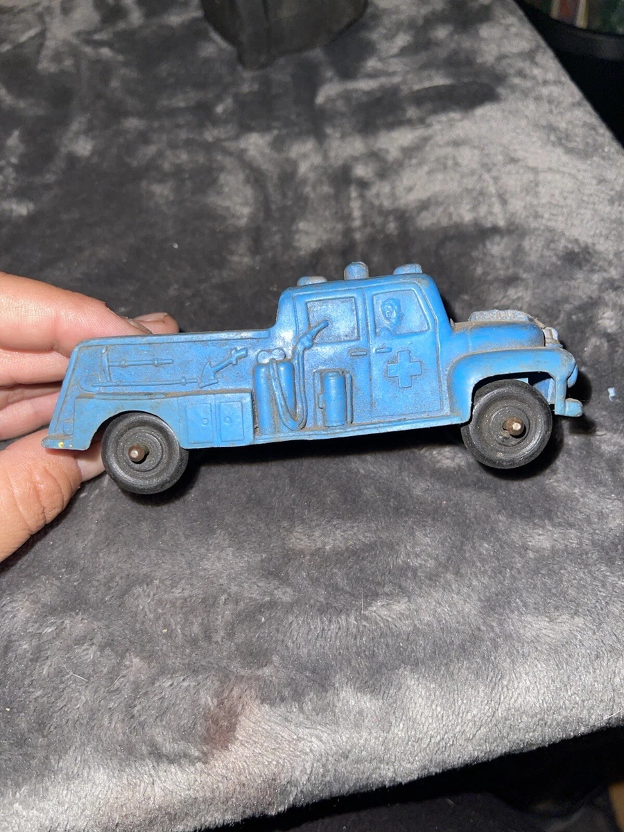 Vintage blue truck toy sale