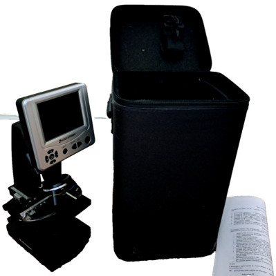 Celestron LCD Digital Microscope Model 44340 - Case and Blank Slides Included