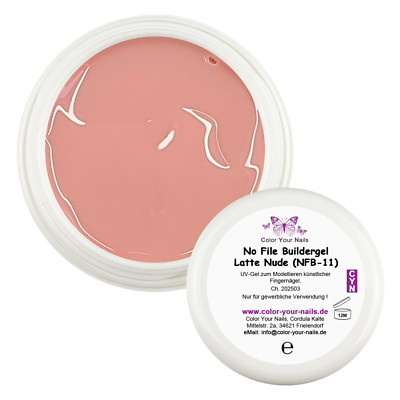 No File Buildergel Latte Nude (NFB-11)   kaschierendes Aufbaugel    5g- 50g