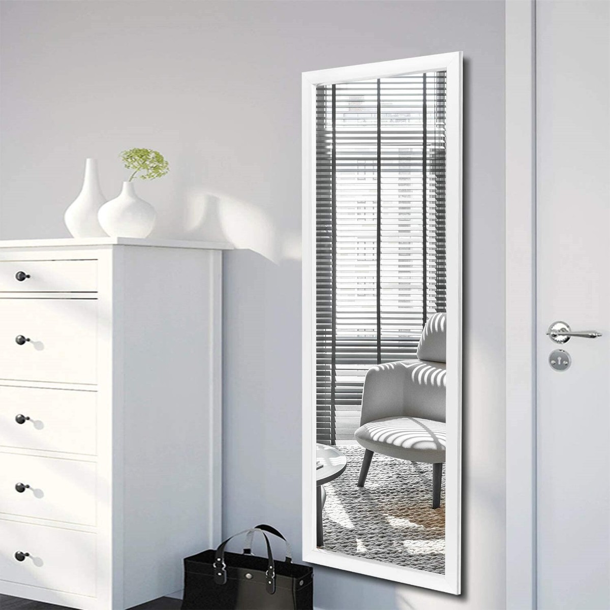 NeuTypeChic Wall-Mounted Mirror White JJ01003AAG | eBay