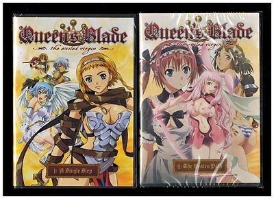 Queen's Blade: The Exiled Virgin - Vol. 1 & 2 - Brand New 2 DVD Set 