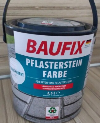 BAUFIX Pflasterstein Farbe, 2,5L Transparent matt