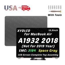 MacBook Air 13" A1932 2018 EMC3184 LCD Screen Display Assembly Replacement Gray