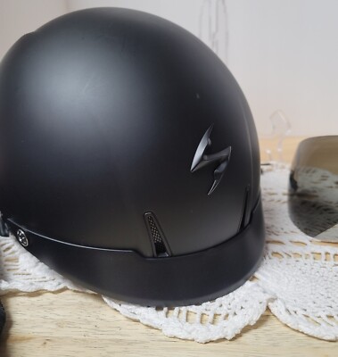 scorpion c110 helmet Scorpion EXO-C110 Half Helmet Matte Black Extra Small XS with Extras! NEW!