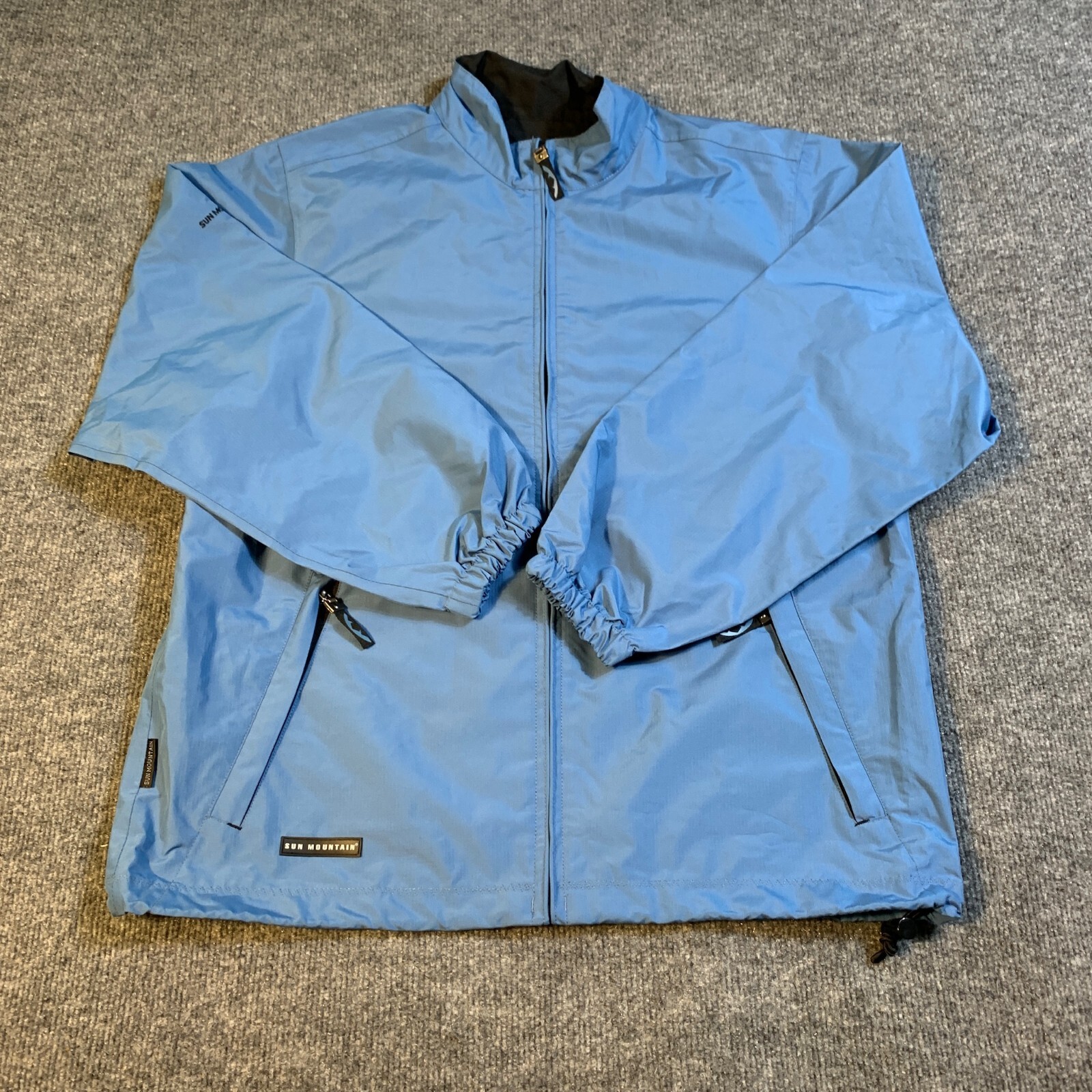 Sun Mountain Jacket Mens Small Blue Zip 