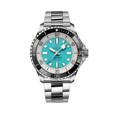 BREITLING SUPEROCEAN AUTOMATIC 44 TURQUOISE DIAL STAINLESS STEEL A17376211L2A1