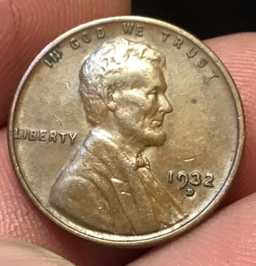1932-D Lincoln Wheat Penny, US Lincoln Cent, 1 Coin, XF Grade