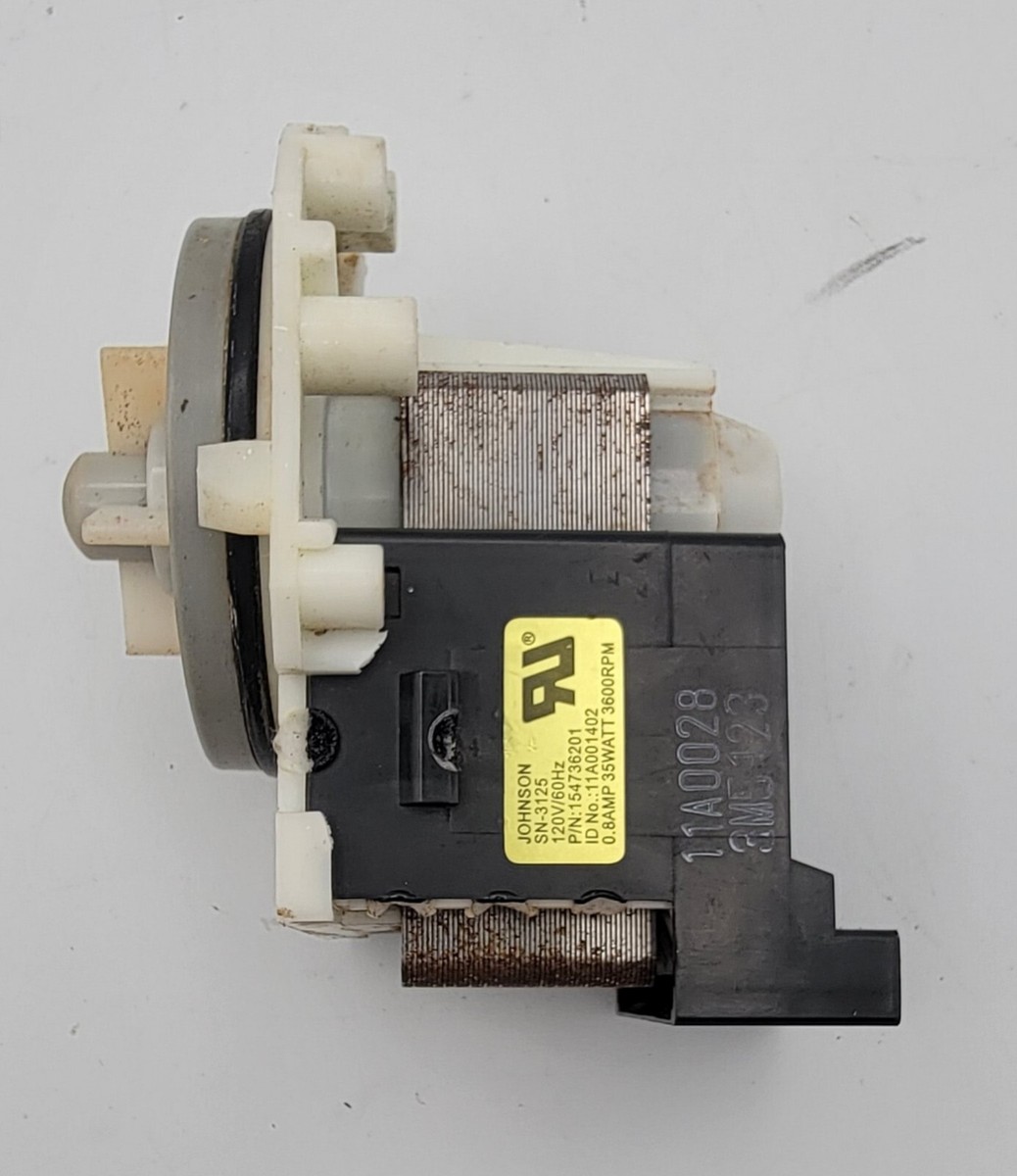 OEM Frigidaire Gallery Dishwasher Drain Pump 154736201 Johnson P/N  