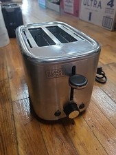 Black  Decker Stainless Steel 2 Slice Classic toaster kitchenappliancebreakfast
