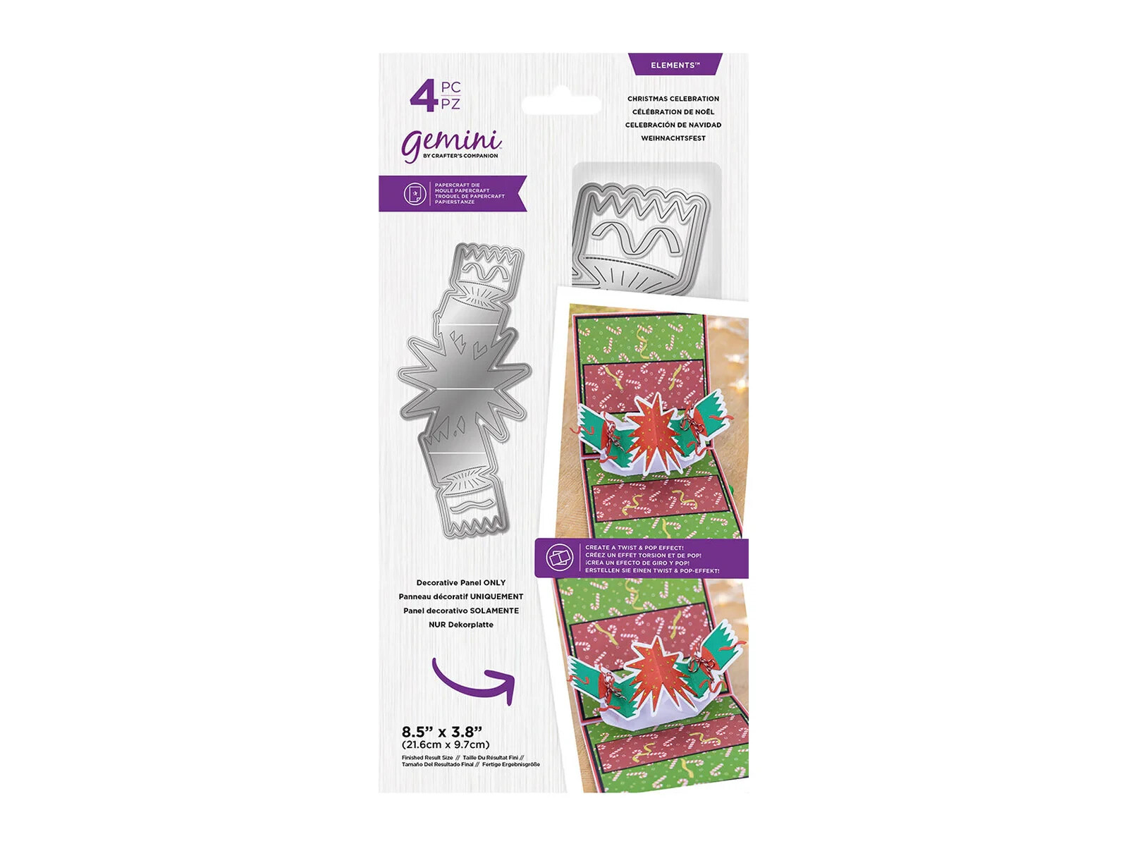 Gemini Christmas Twist & Pop Die - Christmas Celebration NEW