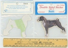 Boxer Dog Double Sided Sticker Window Decal Full Body 3"w x 2.5"h from UK