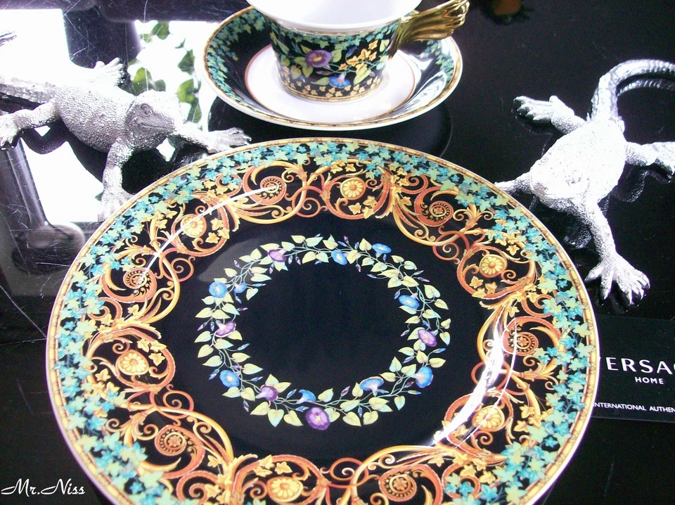 Rosenthal Versace Gold Ivy Set Teller + Tasse 25 Jahre Versace *NEU & OVP*