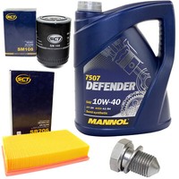 MotoröL Filter Set 10W40 5 Liter + ÖLablassschraube FüR Audi Cabrio 8G7 1.9 TDI
