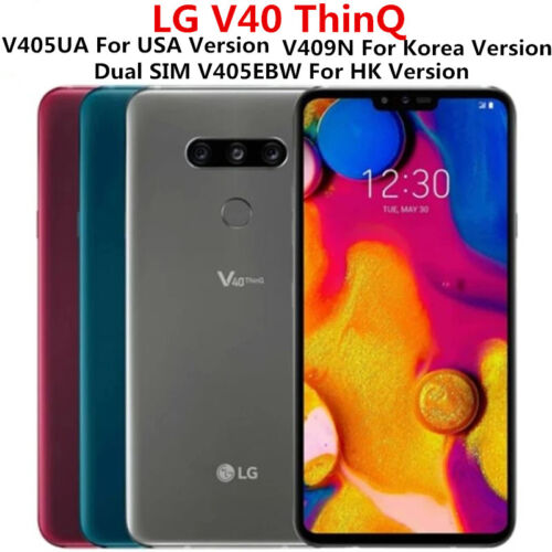 The Price of LG V40 ThinQ V405UA 64GB V409N V405EBW 128GB 4G Unlocked Smartphone New Sealed | LG Phone