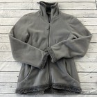 Athleta Sherpa Lined Full Zip Heavy Fleece Jacket Women's Medium Gray