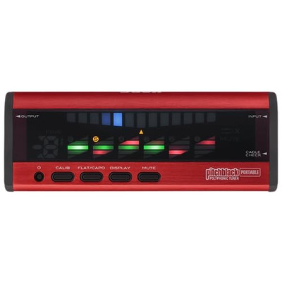 KORG Polyphonic Tuner Pitchblack PORTABLE for Guitar/Bass PB-04-RD