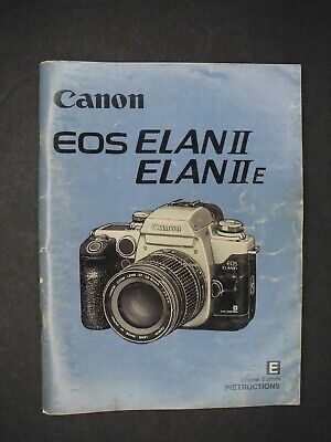 Canon EOS Elan II / IIE 1995 Camera Instruction Book / Manual / User