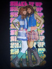 Disney's SHAKE IT UP CeCe & Rockey Short Sleeve Black T-Shirt Child size L NEW