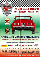 Alfa Romeo Junior Zagato Original Poster Assen Circuit 61cm x 43cm 2000