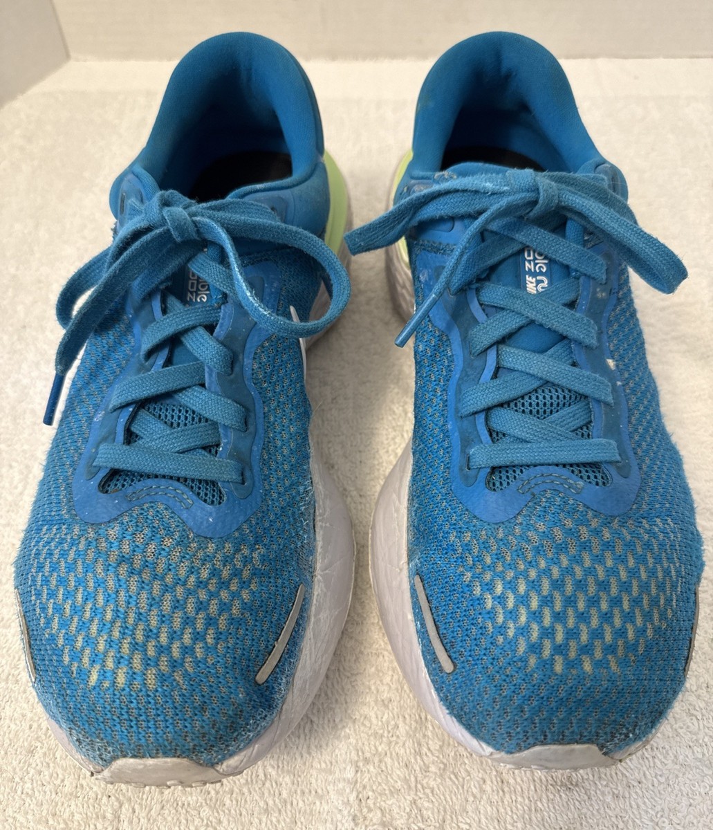 Size 9.5 - Nike ZoomX Invincible Run Flyknit Blue Orbit Lime Glow