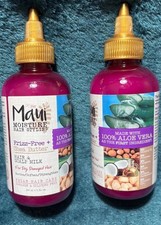2 X MAUI Moisture Hair  Scalp Milk Frizz-Free Shea Butter Vegan 5fl oz Each