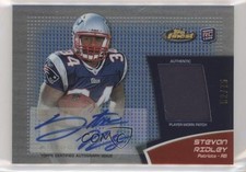 2011 Topps Finest Rookie Blue Refractor 52/75 Stevan Ridley Patch Auto i6j