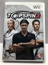 Top Spin 3 (Nintendo Wii, 2008) TopSpin Tennis Complete Tested Working Free Ship