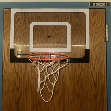 SKLZ Pro Mini Indoor Basketball Hoop Over-The-Door, Portable With Protective Pad