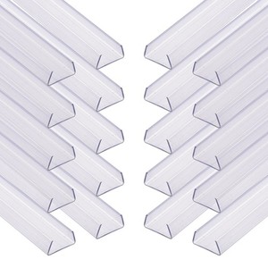 DELight 20 Pack 39" PVC Channel Mounting Holder for 9/16" LED Neon Rope Light