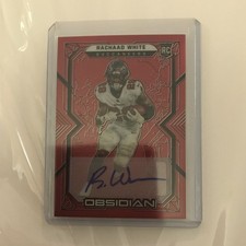 Panini Obsidian Rachaad White #163 Red Flood Auto 1/6 Buccaneers 2022