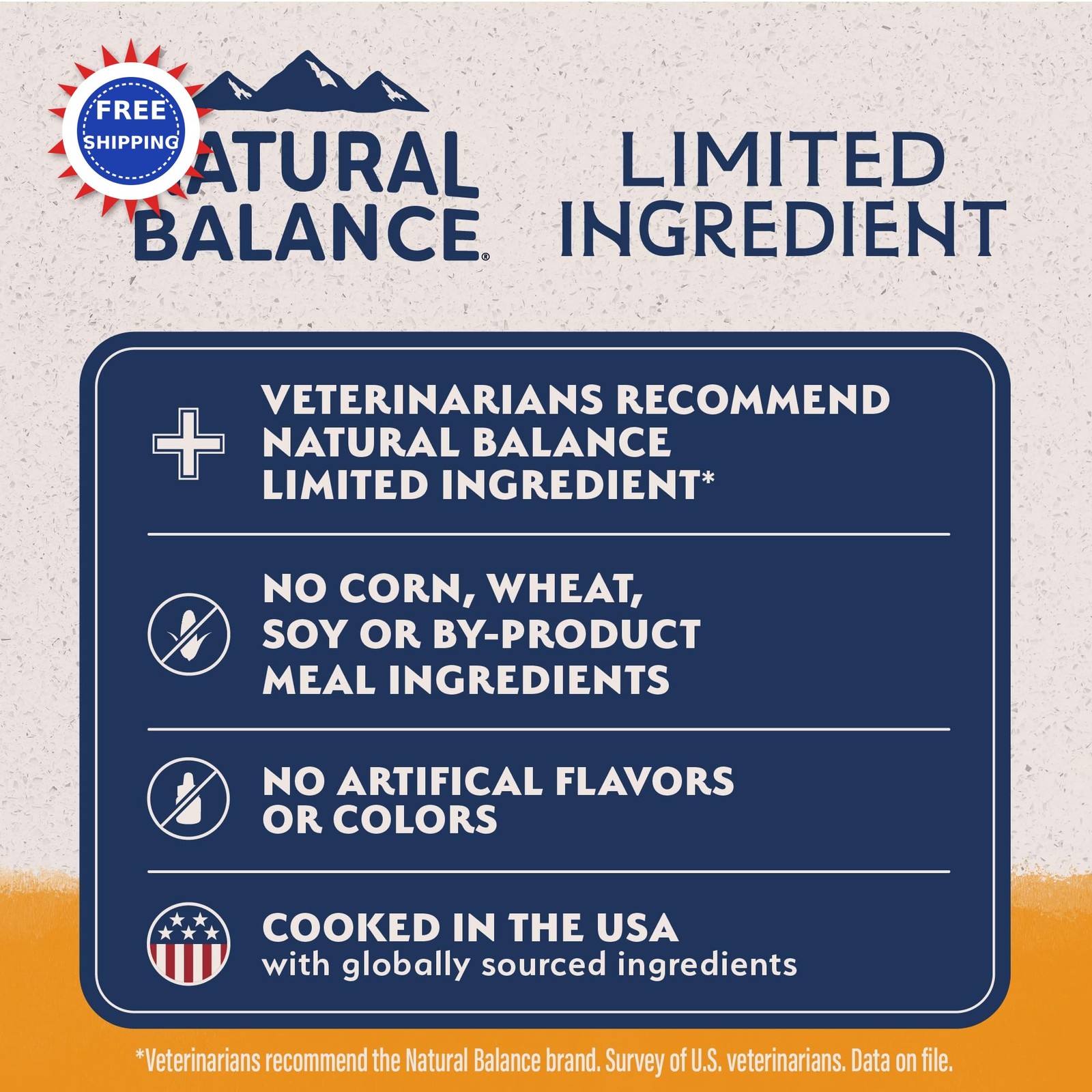 Dog Food Natural Balance Limited Ingredient Grain Free Duck & Potato 22lb Adult thumbnail 3