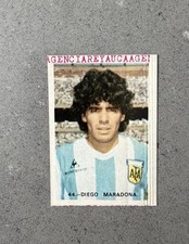 1982 REYAUCA ESPANA WORLD CUP DIEGO MARADONA RC ROOKIE STICKER CARD #44 K. rookie card picture