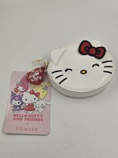 NWT Hello Kitty 3D Faux Leather Coin Purse With Gold Tone Heart Zipper