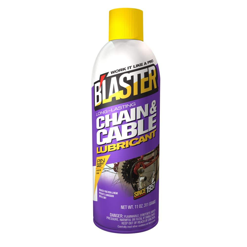 Blaster Long-Lasting Chain And Cable Lubricant Spray Bicycle Bike 11 Oz. Lube