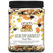 Grab Our Nuts Trail Mix Healthy Harvest 40oz Jar 12.58 per gallon