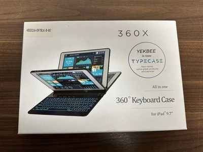 Yekbee Typecase 260X 360 Keyboard Case For iPad 9.7 Inch Very Good