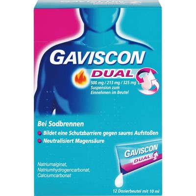 GAVISCON Dual 500mg/213mg/325mg Suspens.im Beutel 120 ml PZN 04363828
