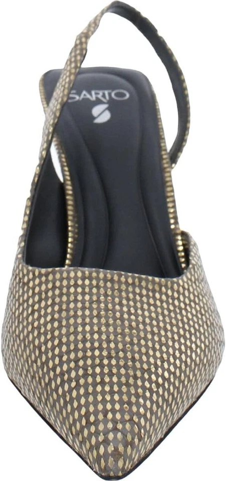 Zapatos de salón Franco Sarto para mujer A-Arina dorados con cordones nuevos/sin caja 7 M Foto 3 de 3