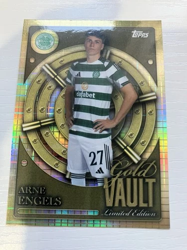 TOPPS COLLECTOR   TIN CARD 2025 - 26   CELTIC   ARNE ENGELS  GOLD VAULT  LIMITED