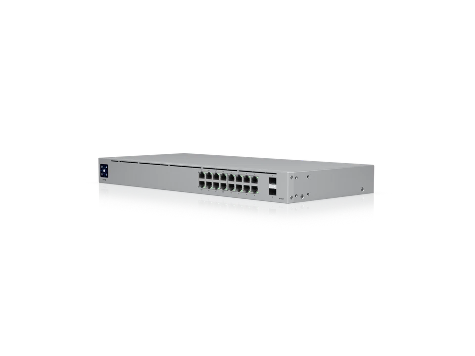 Ubiquiti Standard 16 PoE, 16-port Layer 2 PoE Switch (USW-16-POE (42W)) - Image 2 of 4