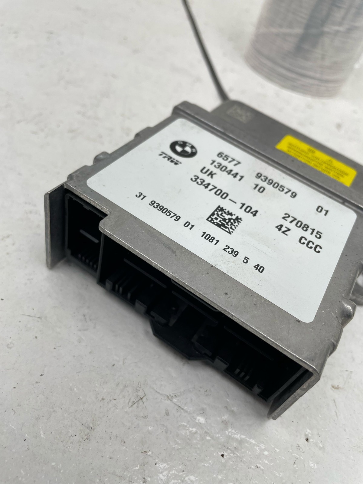 2014-2019 BMW I8 OEM AIR SRS BAG CONTROL COMPUTER RESTRAINT MODULE 65779390579