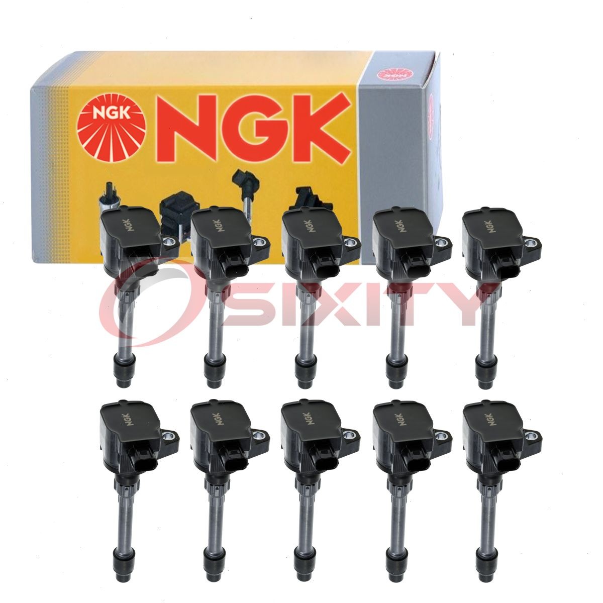 10 pc NGK 49183 U5400 Ignition Coils for UF781 E1281 30520-59B-013 Spark fo