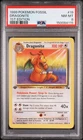 1999 POKEMON FOSSIL 1ST EDITION #19 DRAGONITE PSA 8