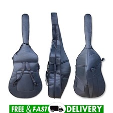 3/4size Upright Double Bass Soft Bag Strong Nylon Cloth shoulder strap practical